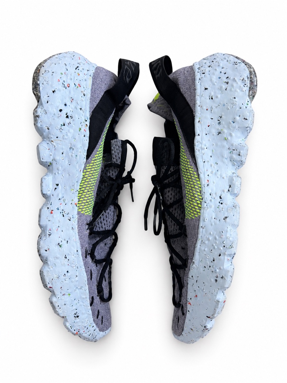 Nike Space Hippie 04 Men’s 9 Gray Volt Crater CZ6398-001 Sneakers